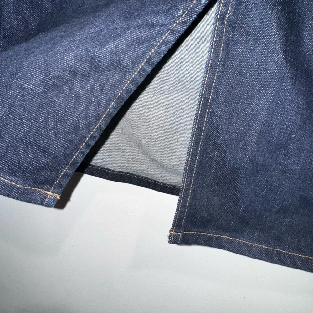 Like new vintage Gap Denim stretch denim Midi Jean Skirt size 8 - Picture 2 of 9